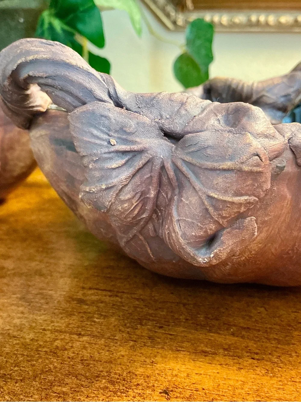 Vintage Terrafirma Ceramic leaf bowls (set of 2)